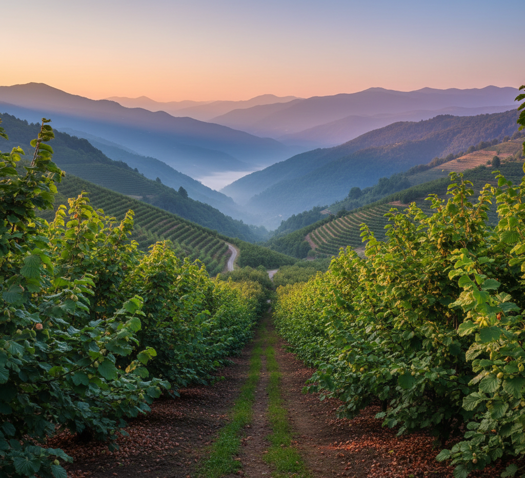 Ordu Hazelnut Farm Landscape